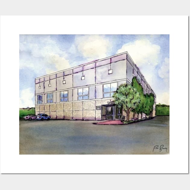 The Office Pam's Watercolor of Dunder Mifflin Wall Art by robin